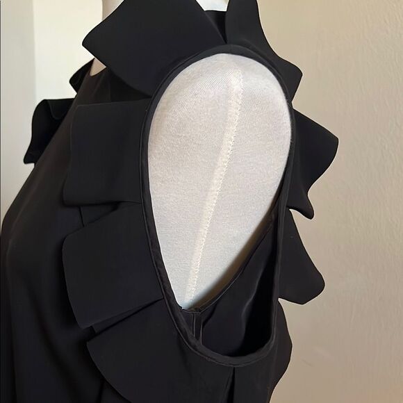 Ted Baker Siiara Black Cut Out Ruffled Mini Dress - Ted Size 3 / US 8‎ NWOT - Picture 9 of 16